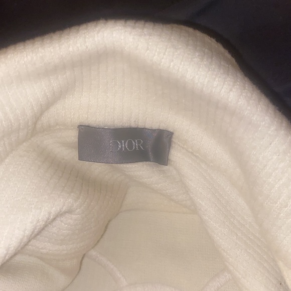 Cream color more like Nude Dior Zip Up Sweater - Picture 6 of 7